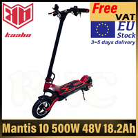 EU Stock Kaabo Mantis 10 48V 18.2Ah Battery 500W Single Brushless Motor 10inch Adult Outdoors Electric Scooter