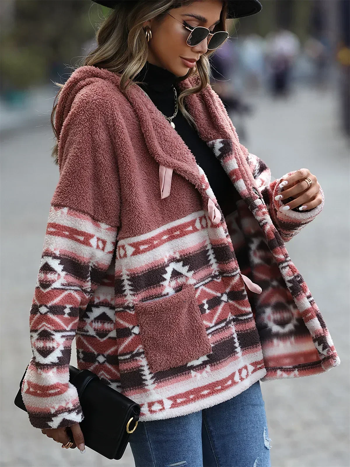Women's Winter Coat for Woman Thick Warm Clothes Bubble Velvet Hoodies Female Jacket Women Clothing Hooded Outerwear
