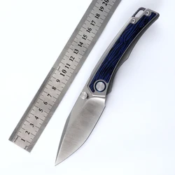 Folding knife M390 blade titanium handle outdoor camping hunting fishing survival pocket fruit EDC tool gift