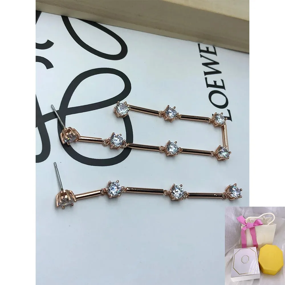 

New hot selling Constella rose gold droplet shaped earrings with asymmetric design, romantic jewelry, birthday gift