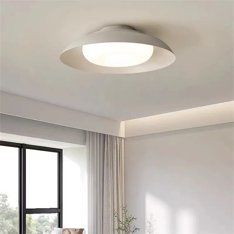 

Industrial ceiling lamp Creative Led metal light White Acrylic Lamps For Bedroom Living Aisle Indoor Home dining room lighting