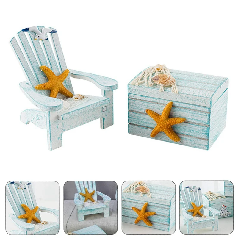 1 Set Mini Beach Chair Miniature Miniature Furniture Tabletop Miniatures Miniature Chair Decorartion Chair