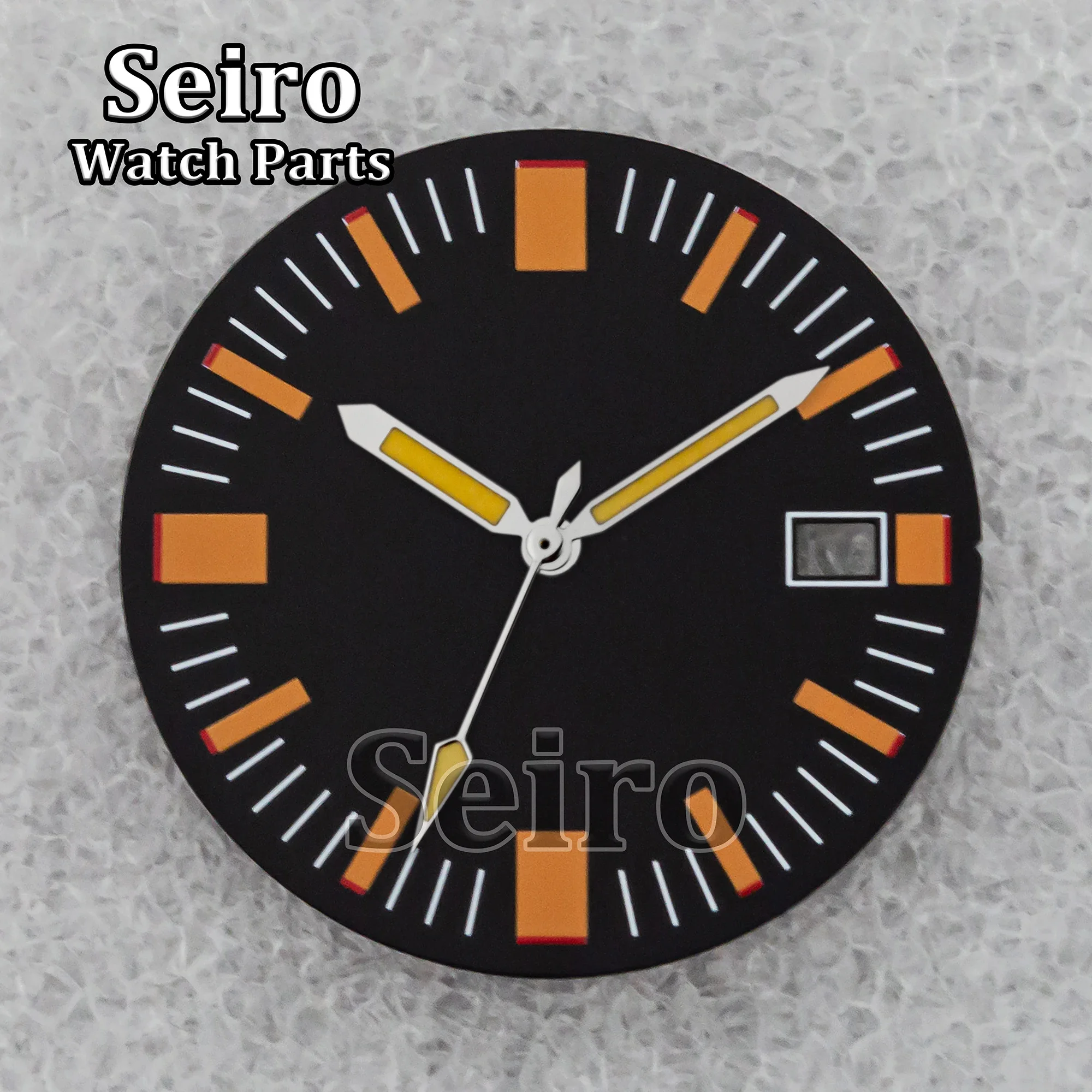 For 50 FATHOMS Stainless Steel Watch Case Dial Hands 100m Waterproof for NH34 NH35 NH36 NH38 Movement Watch MOD Accessories
