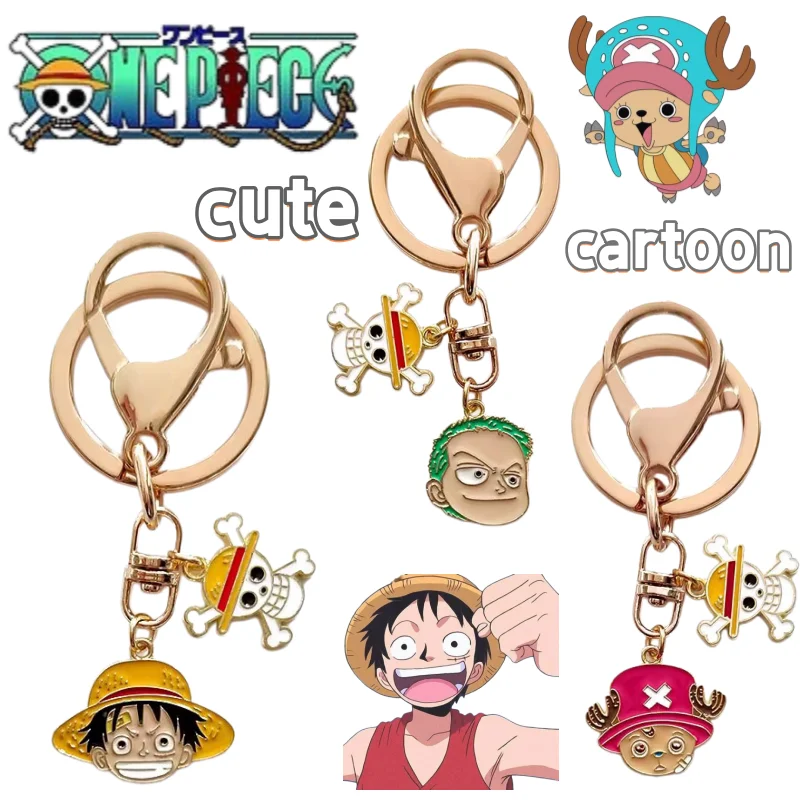 

Новый брелок One Piece: креативный брелок с Луффи и Зоро, стильный, модный, персонализированный, портативный, подвеска для студенческой сумки, подарок