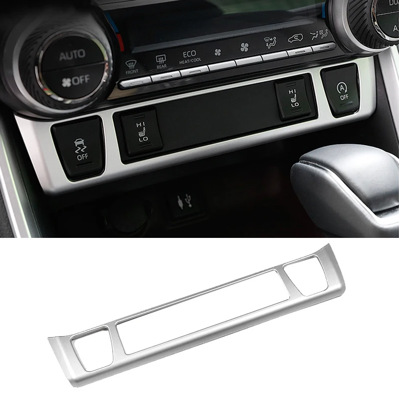 لتويوتا RAV4 XA50 2019 2020 2021 2022 2023 2024 2025 الهجين ABS سيارة التحكم المركزي مقعد الحرارة غطاء أزرار اكسسوارات الكسوة #5