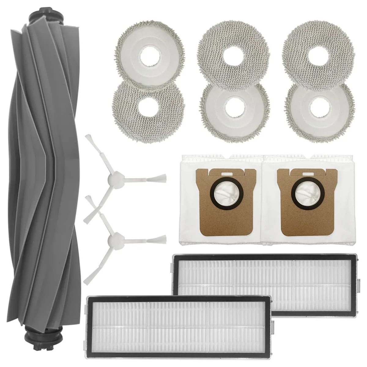 Для робота-пылесоса Dreame L10 Ultra / L10S Ultra Основная боковая щетка HEPA-фильтр, подушечки для швабры, мешки для пыли, запасные частиN02R