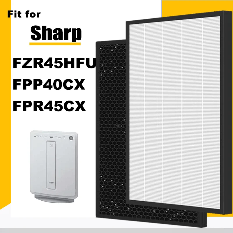 

FZ-R45HFU FZR45HFU Activated Carbon Filter and Ture Hepa Replacement Filter for Sharp Air Purifier FPP40CX FP-P40CX FPR45CX