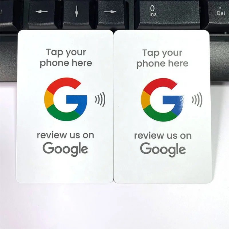 Custom  Printing Programmable NTAG215 Google Review NFC Card