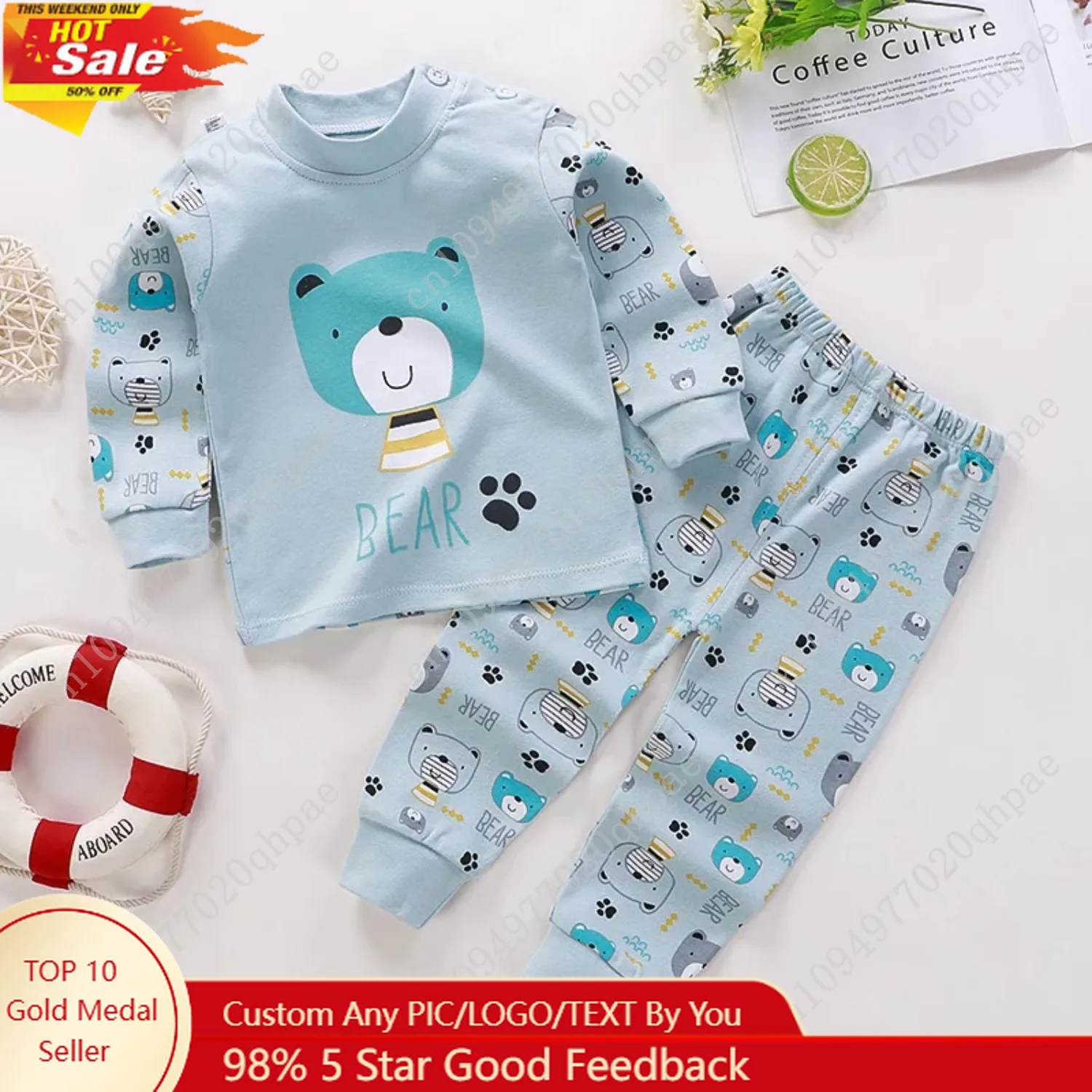 

Spring Autumn Children Pajamas Set Kids Baby Girl Boys Underwear Clothing Long Sleeve Sleepwear Pajamas Sets Kids Clothing