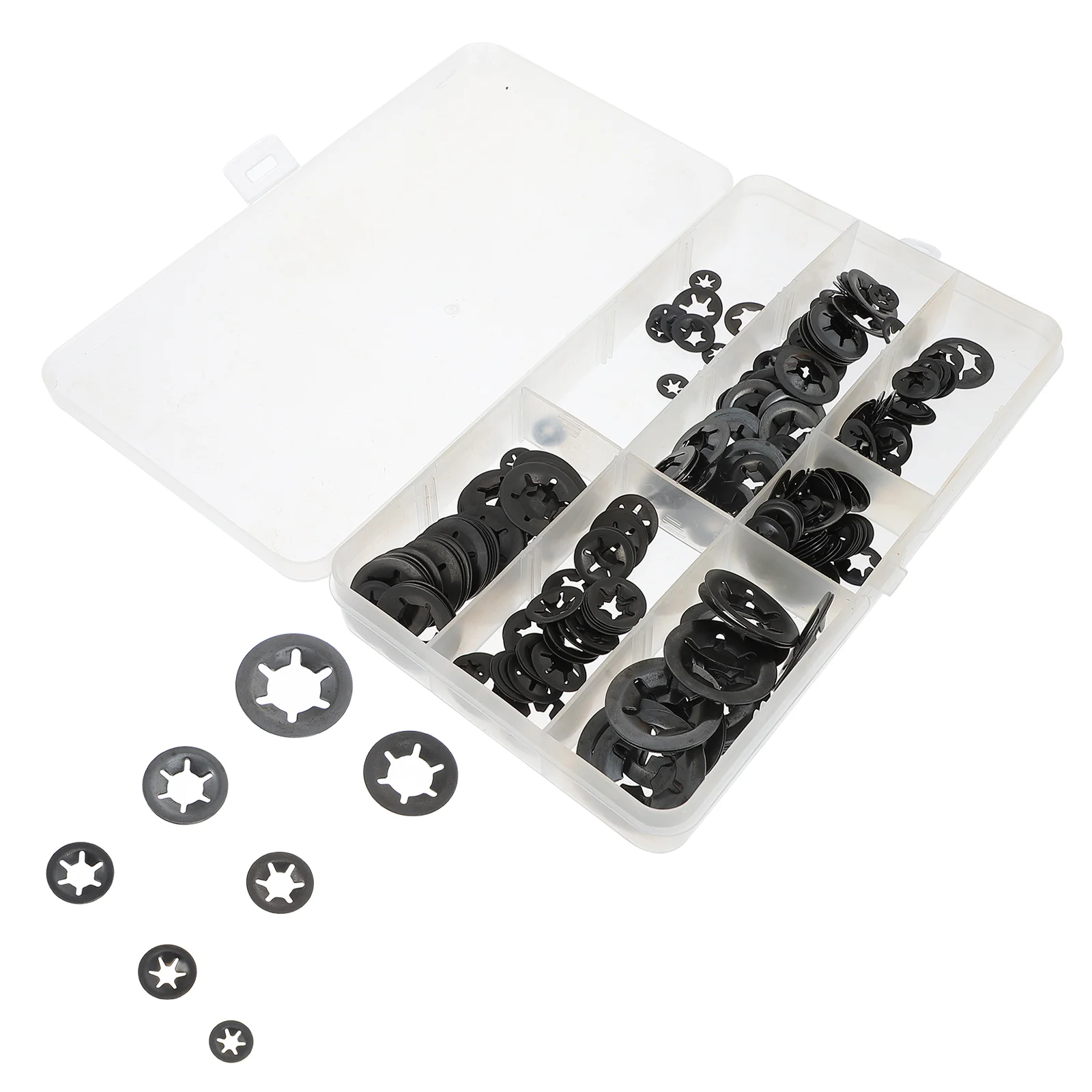 

260 Pcs Washers Manganese Steel Automotive Fasteners Quick Hole Blocking Pressure Kit Rugged Multi Purpose