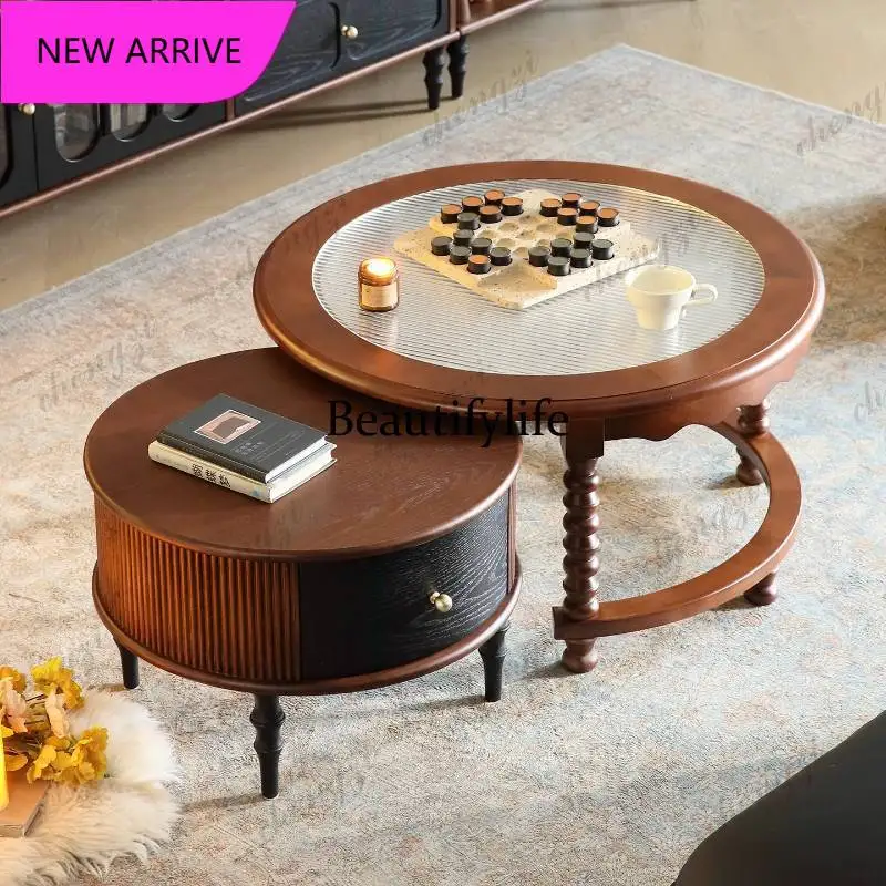 P3   Decoration Classy Coffee Tables Luxury Chinese Designer Round Coffee Tables Mid Century Adjustable Mesa De Centro Sala