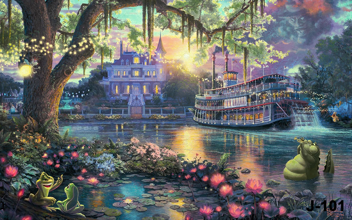 قلعة باخرة التصوير خلفية لامعة السماء المرصعة بالنجوم الضفدع التمساح خلفية استوديو فانوس خلفية الديكور الدعائم