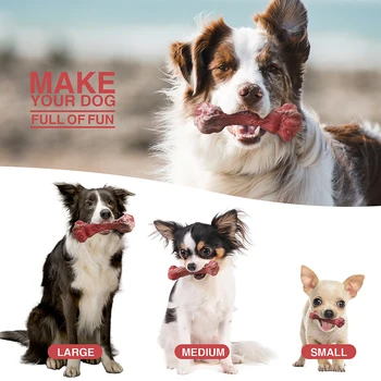 MASBRILL Dog Toys Aggressive Chewers Large Dogs Bone-Shaped Indestructible Dog Toys Nylon Interactive Dog Toys Teeth Cleaning 5