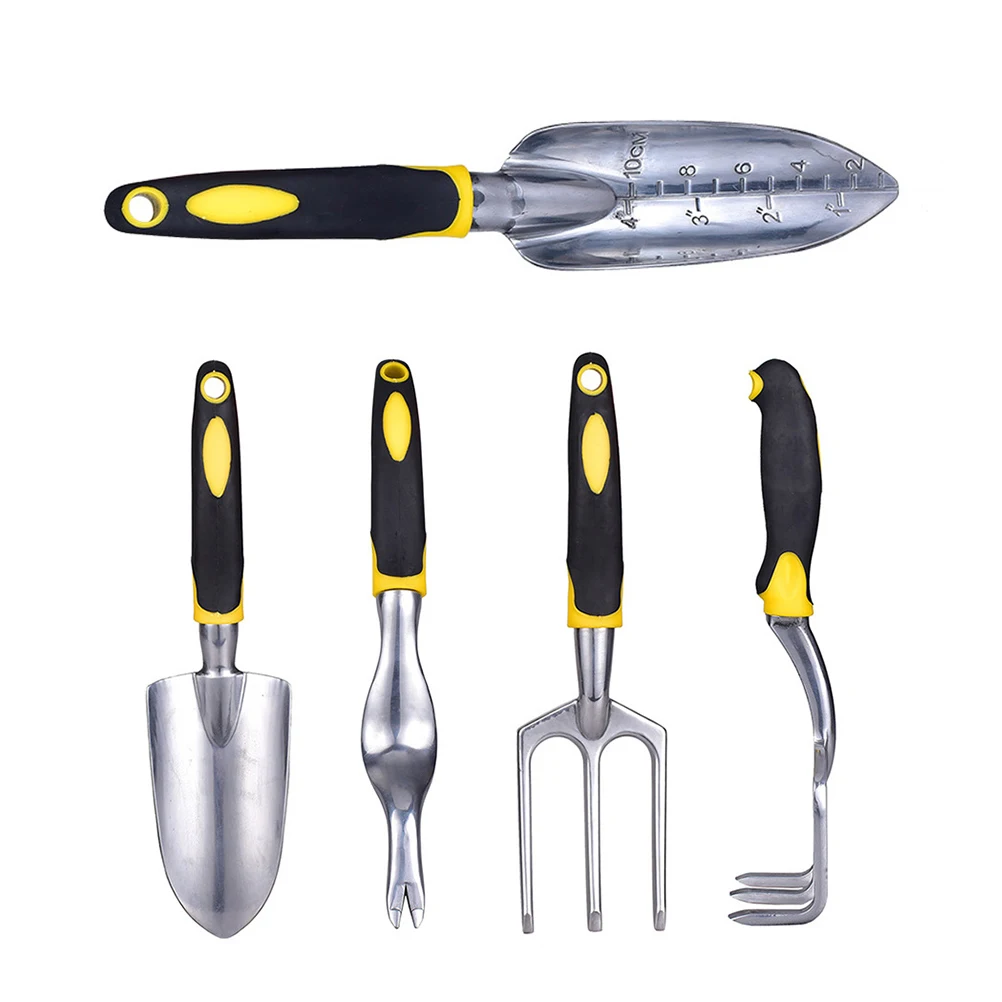

Magnesium Alloy Garden Shovel Wide Hand Trowel Ergonomic Handle Anti Rust Digging Tool Loosening Soil Cultivator Gardening
