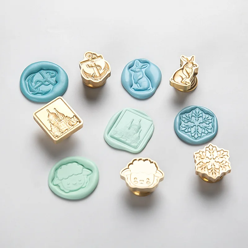 Irregular Relief Wax Seal Mini Art Series Stamp Wedding Invitation Scrapbook Postcard Decoration