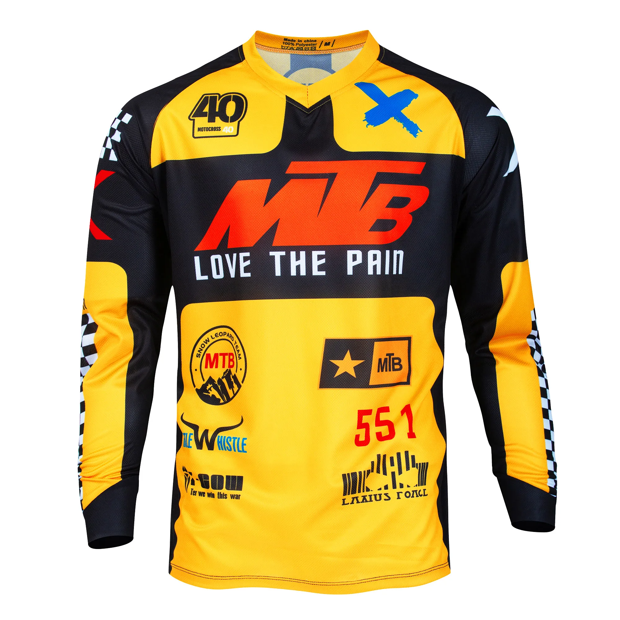 2024 MTB Shirt Men Motocross Shirt MTB Downhill Jersey Cycling Mountain DH Maillot Ciclismo Hombre Motorcycle Cycling Jersey