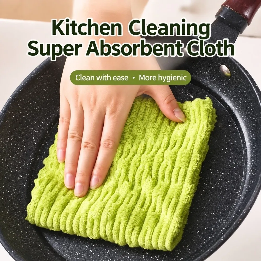 10/20 Sheets New Tear-Off Dishwashing Cloths Thickened Absorbent Disposable Dishcloth Kitchen Rag Home Use