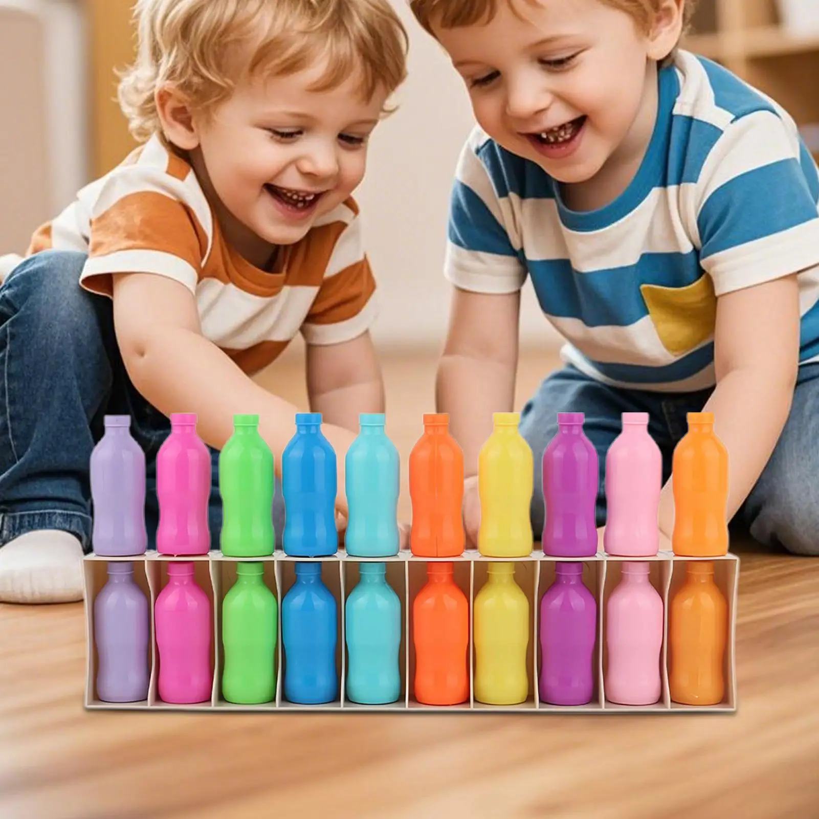 Color Sorting Toys Colorful Drink Color Sorting Board Game Early Learning Logical Thinking Puzzle Toy For Schools Traveling