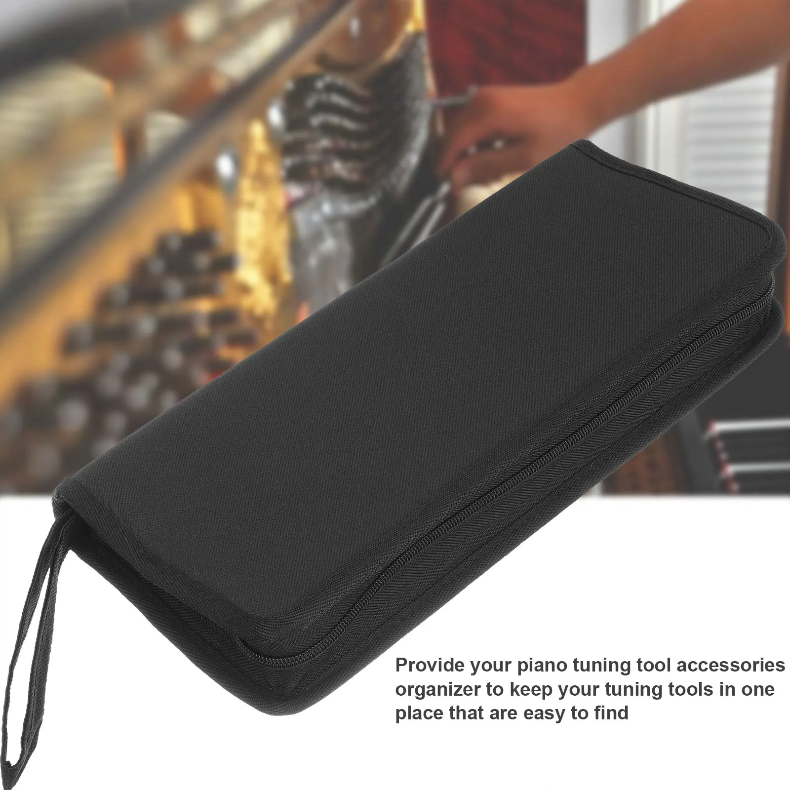 

Piano Tuning Tools Case Oxford Cloth Storage Bag for Instrument Accessories ganizer Portable Tool Holder Dust Proof