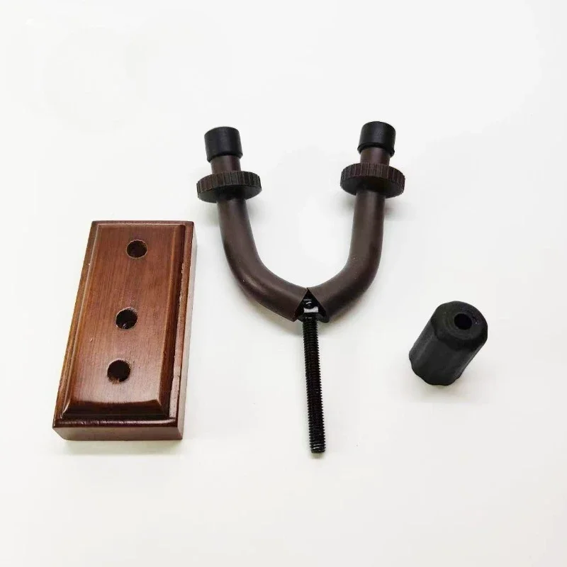 

Solid Oak Wood Guitar Hanger, Y-Design Wall Mount for Violin Ukulele Erhu, Non-Slip Protective Instrument Holder