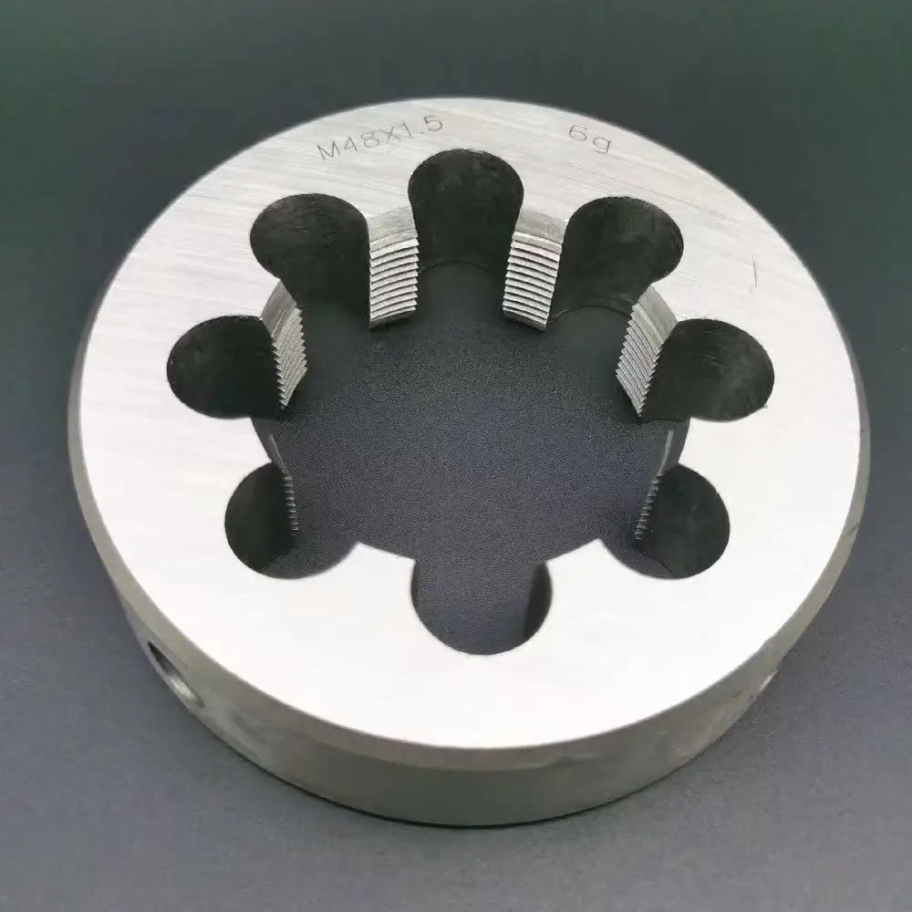 

Right Hand Die Set 5/8-11 to 32 UN UNC UNS UNF UNEF Thread Gauge Dies for 1/8 to 1 Inch Thread Sizes Durable Metal Construction