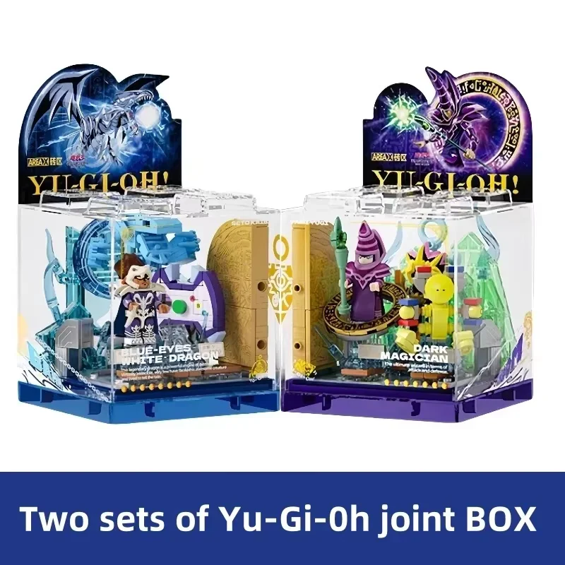 Yu-Gi-Oh Series Sky Arena Muto Game Seahorse Seto Toy Assembly Model Building Blocks Ornaments Boy Gift Collection