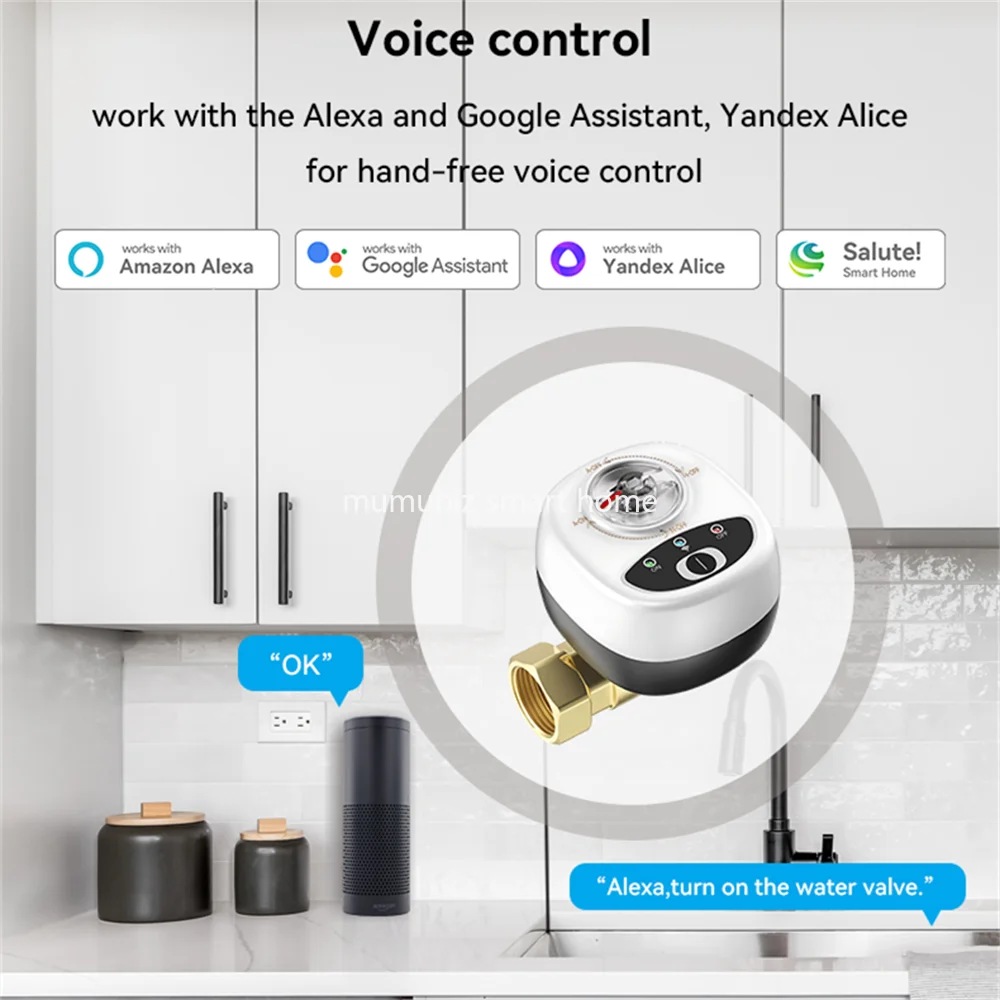 eWeLink Smart Zigbee Water Vavle For DN15/DN20/DN25 APP Wireless Control IP65 Waterproof Ball Valve Work with Alexa SmartThings