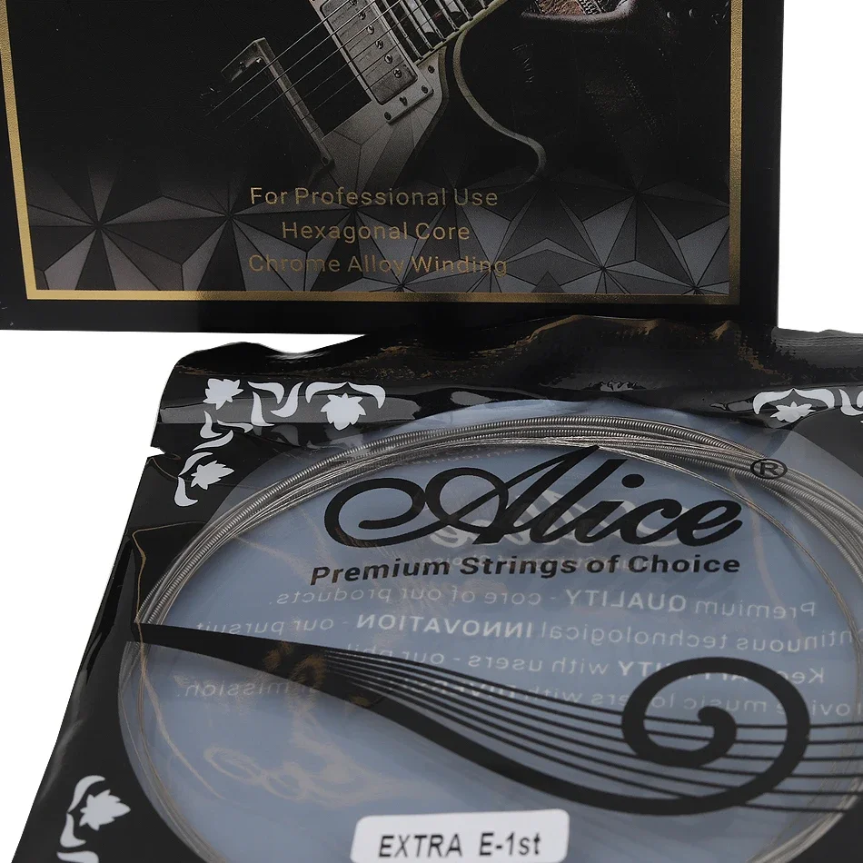 Alice AWR588 AWR598 Corde per chitarra elettrica Uso professionale Nucleo esagonale Lega di nichel cromato Avvolgimento leggero/Super leggero