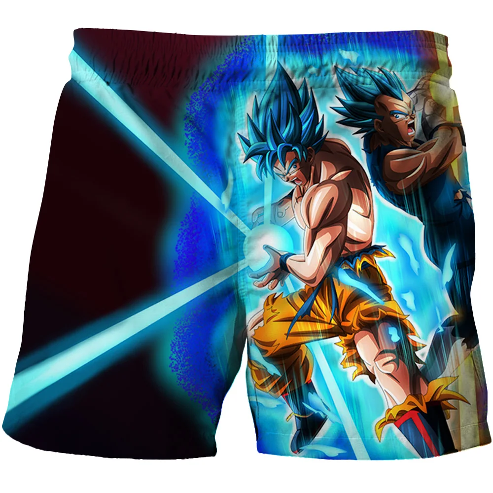 2026 Sommer Dragon Ball Herren 3D-gedruckte Shorts mit Goku-Motiv, schnelltrocknende, atmungsaktive Sportshorts für Kinder und Familien