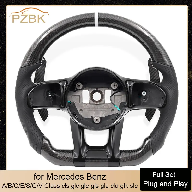 

Carbon Steering Wheel Full Set for Mercedes Benz AMG C E W167 W177 W190 W205 W206 W213 W217 W222 W223 X253 W290 W292 W463 W464