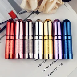 10pcs/lot Top Quality 6ML Refillable Glass Perfume Bottle Empty Metal Fragrance Bottles Aluminum Atomizer Travel Size