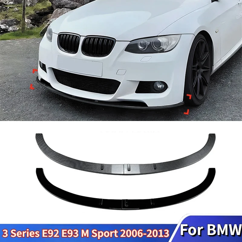 

Для BMW 3 серии E92 E93 M Sport 2006-2013 Автомобильный передний бампер, спойлер, сплиттер, комплект кузова, аксессуары для тюнинга, внешние детали