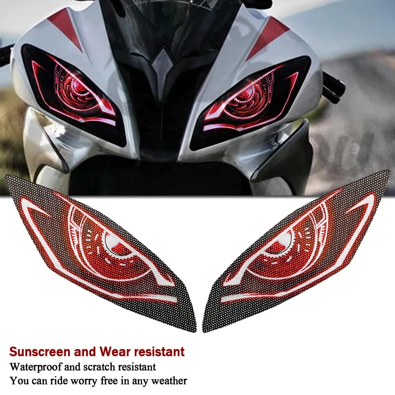 

Motorcycle Headlight Guard Decoration Sticker Head Light Protection Decal Fit for Yamaha YZFR6 YZF-R6 YZF R6 2006-2016