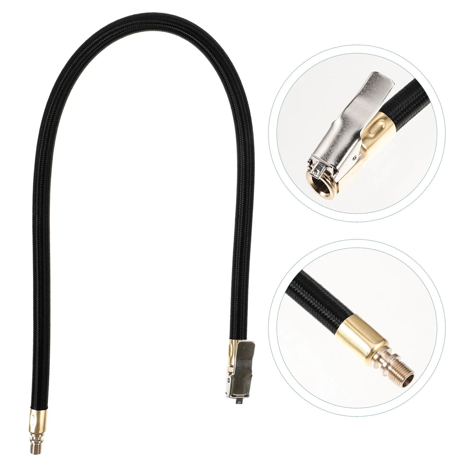 Car Air Pump Rubber Hose Adapter Compressor Tire Inflator Extension Tube High Pressure Valve Connect Pipe Accessories