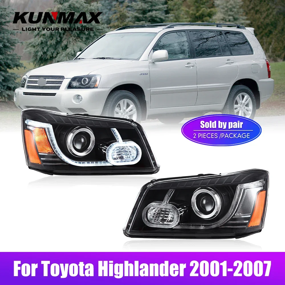 

LED Car Headlight Assembly For Toyota Highlander 2001-2007 Car Styling Head Lamp DRL Tuning Light Plug And Play LED Headlights