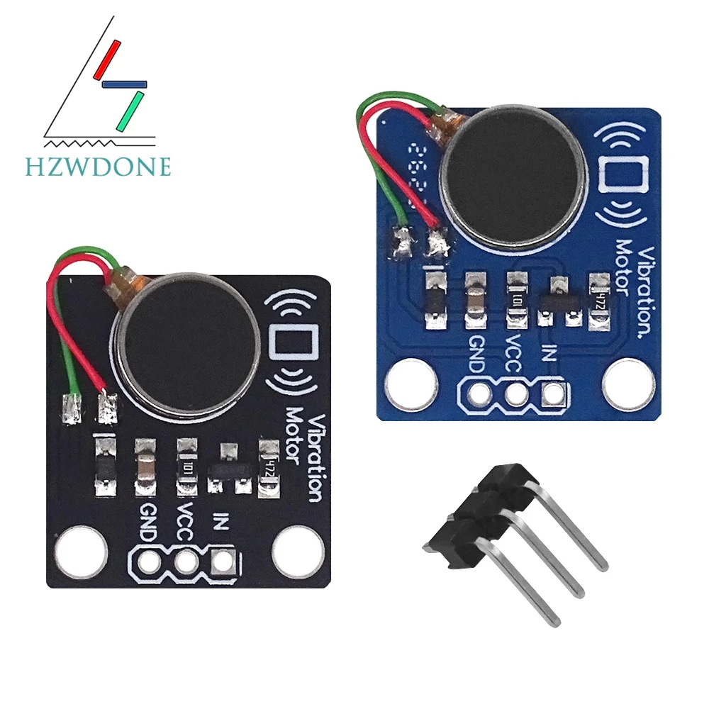 PWM Adjustable Vibration Motor Driver Module 2.5V-5V Mini Coin Vibrator Haptic Board For Arduino ESP32 DIY Wearable Toy Alarm