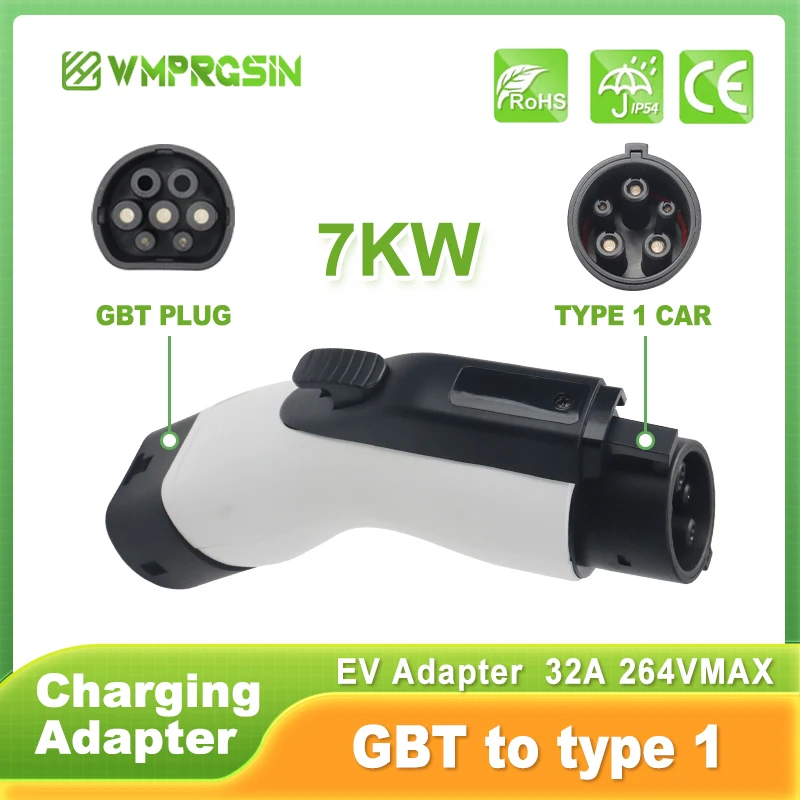 WMPRGSIN-Station de développement EVSE 32A, tête de convertisseur Vope1 vers GBT, odorde charge GBT vers Type 1 J1772, standard américain