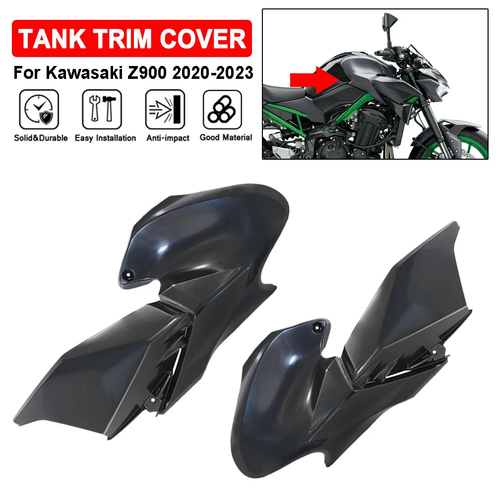 

For Kawasaki Z900 2020 2021 2022 2023 Unpainted Motorcycle Accessories Tank Front Side Panel Trim Cover Fairing Cowl Gas Guard