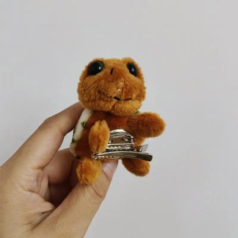 R1WE 3D Schildkröte Plüsch Haarspange/Haarband/Haargummi für Erwachsene Kinder, elegante Brosche Clip Haarband für Frauen