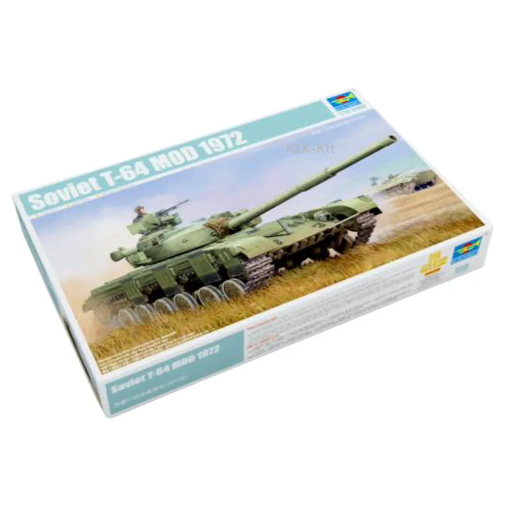 Trumpeter 01578 1/35 Soviet T-64 Mod.1972 Main Battle Tank Armor Vehicle Military Plastic Assembly Model Toy Building Kit