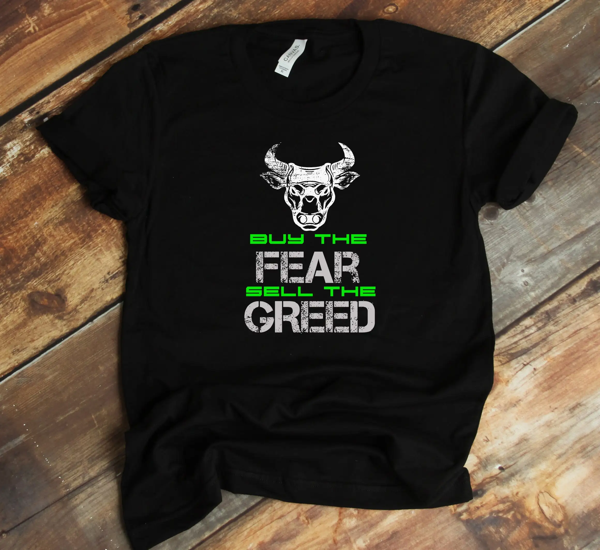 Buy The Fear Sell Greed T Shirt For Trader Day Investor Swing Tank Top