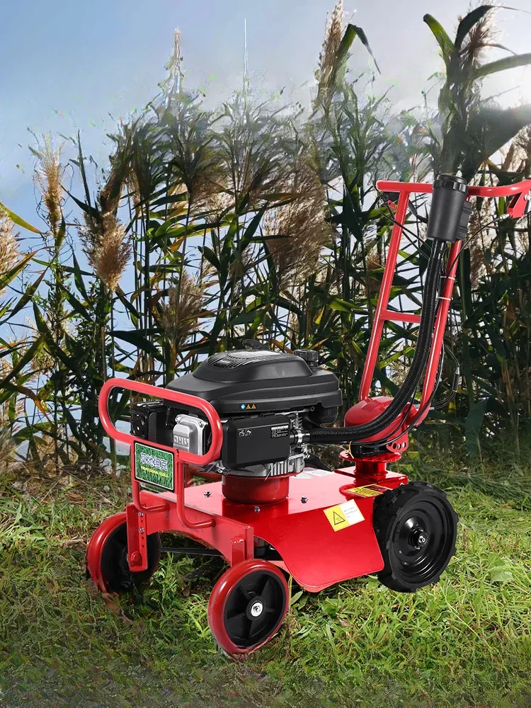 

self-propelled gasoline lawn mower lawn mower lawn mower small tank orchard wasteland reclamation artifact