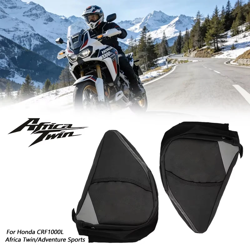 

Motorcycle Frame Crash Bar Bags Waterproof Storage Tool Pouch Side Bag For Honda CRF1000L Africa Twin CRF1000L Adventure Sports