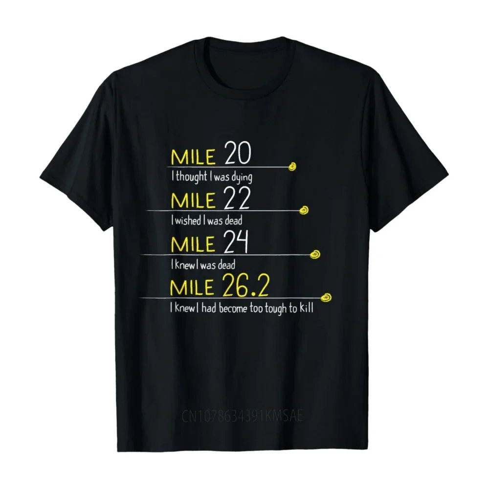 The Thoughts of Marathoner Runner Gift Funny Marathon T-Shirt Graphic T Shirts Women Clothes Harajuku Ropa De Mujer