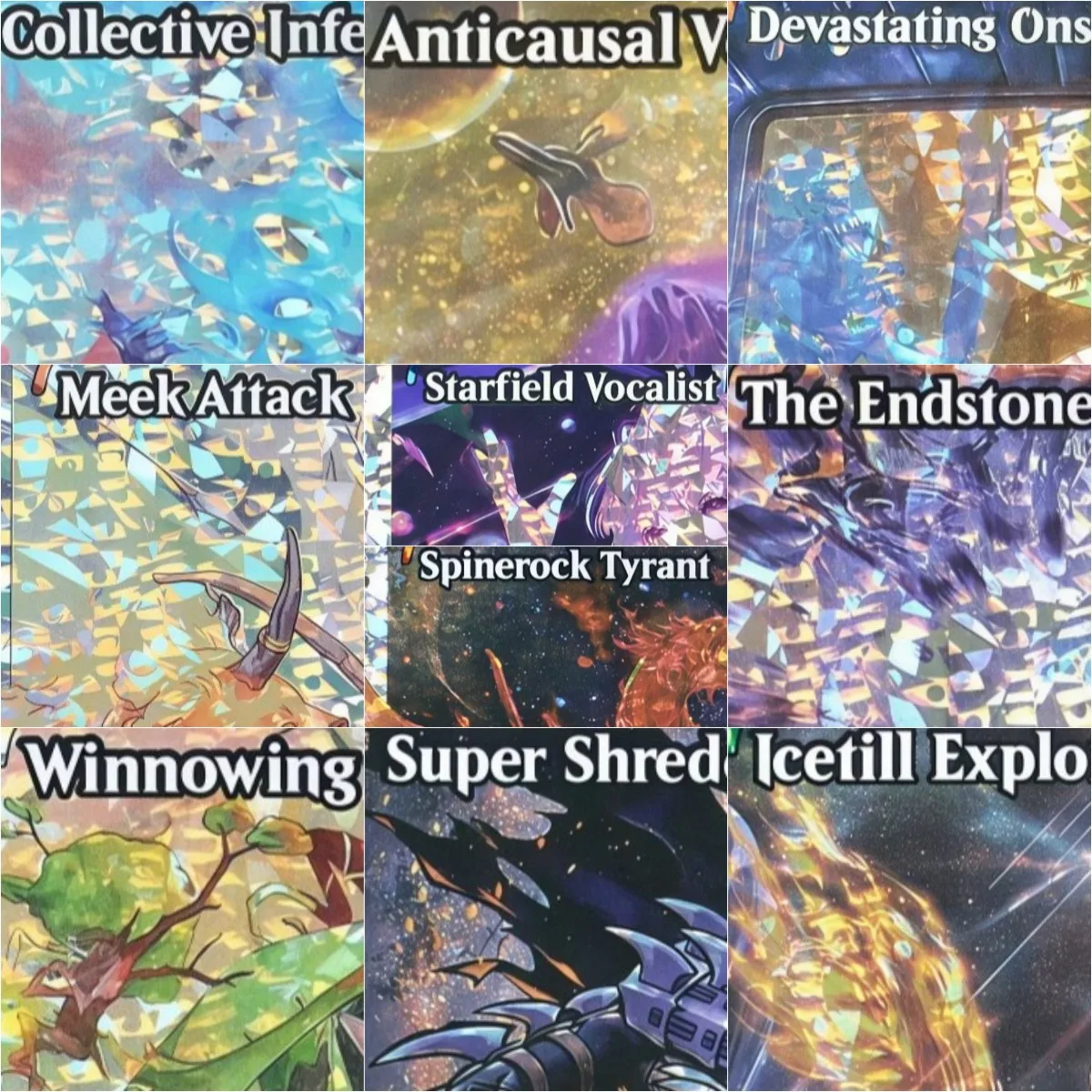 

Fracture Foil "Winnowing/The Endstone/Moonshadow/" TCG Magical Proxy Game High Quality Gathering Board Game Trading Cards