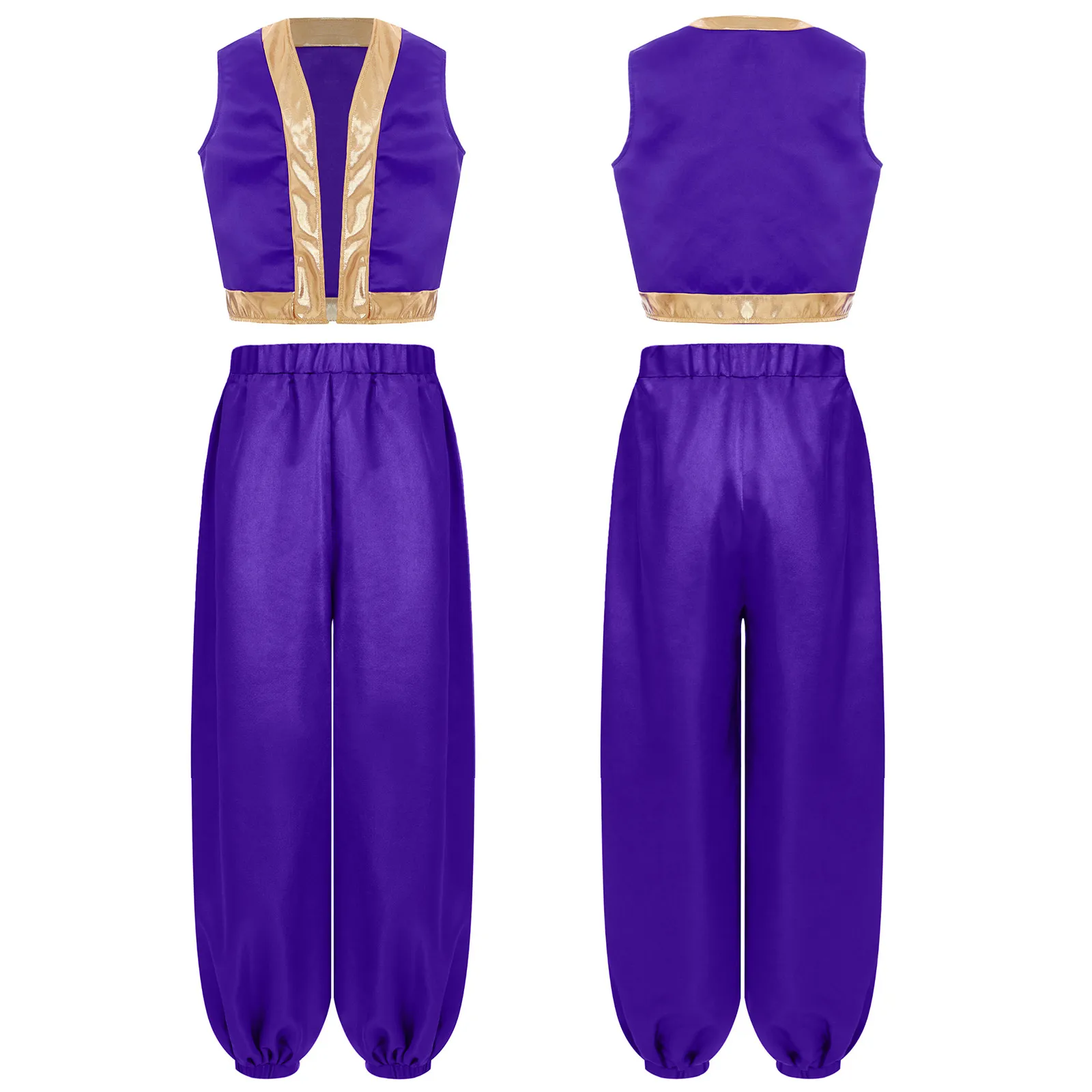 Children Arab Prince Costumes Outfit Boy Roleplay Holiday Arabian Cosplay Costume Theme Party Halloween Carnival Dress Up Suits