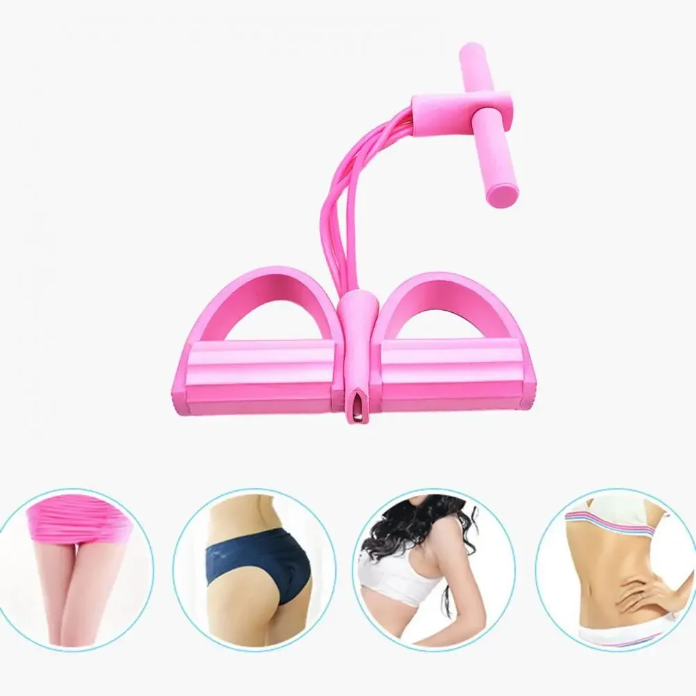 Spannseil mit rutschfestem Griff, tragbar, zum Abnehmen, Taille, Arm, Training, Yoga, Pedalzieher, Widerstandsband, Fitnessgeräte – Detail 11