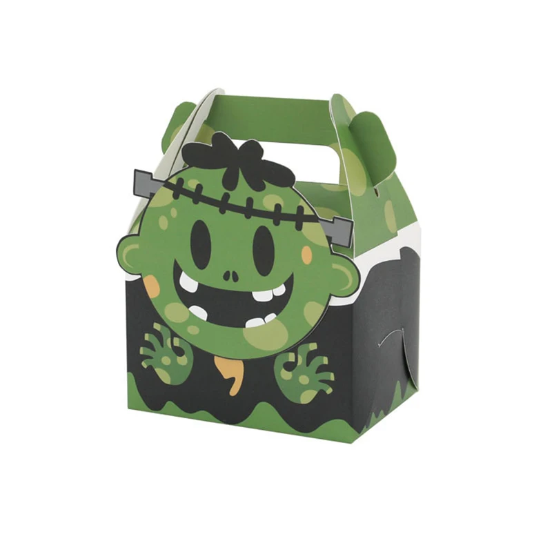 12/24pcs Halloween Papier Süßigkeiten Geschenk box Horror Geist Hexe Mumie Keks bevorzugen Geschenk verpackung Box Trick Halloween Party liefert – Detail 5