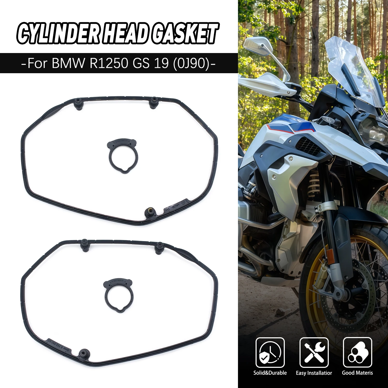 11127923596 Cylinder Head Valve Cover Gasket Seal For BMW R1250GS R 1250 GS ADV GSA R RS RT 19 20 21 0J90 K50 K51 K52 K53 K54