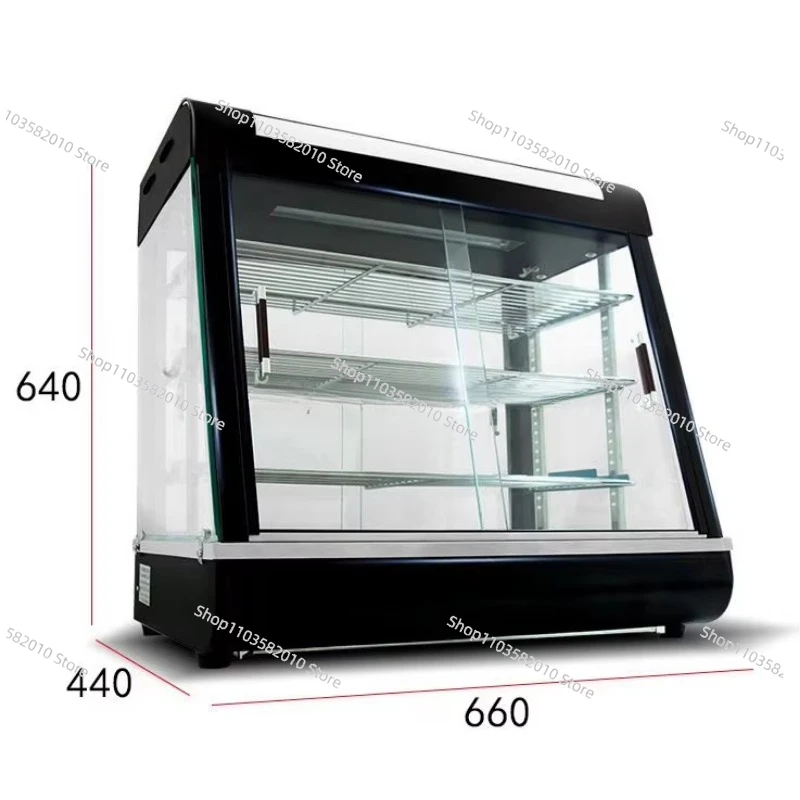 

Suitable for acrylic bread hot food heater display cabinet heater, with bread rack